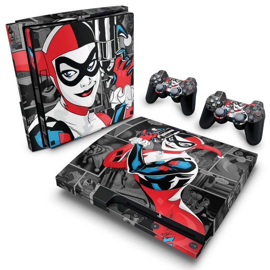 Skin Anti-Rage PS3 Slim - Arlequina Harley Quinn