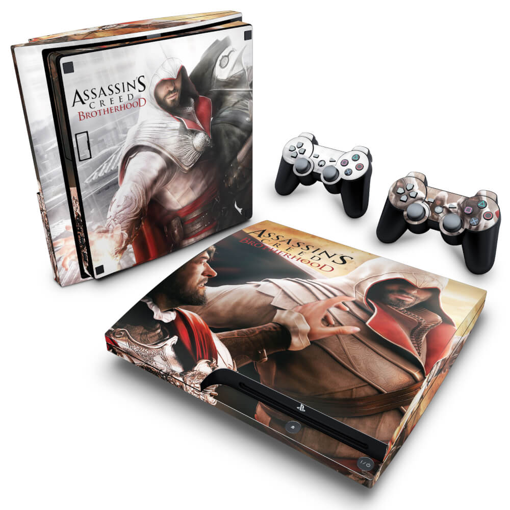 Skin Anti-Rage PS3 Slim - Assassins Creed Brotherhood #B
