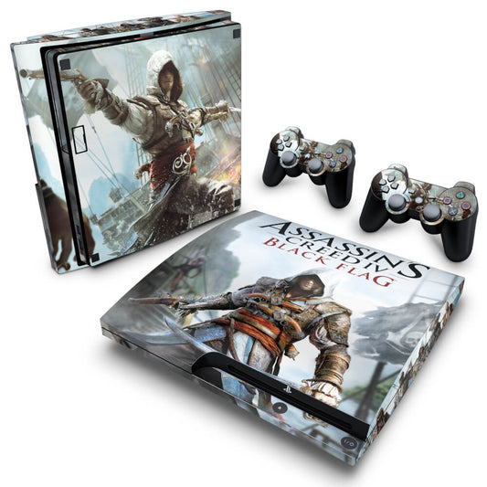 Skin Anti-Rage PS3 Slim - Assassins Creed IV Black Flag
