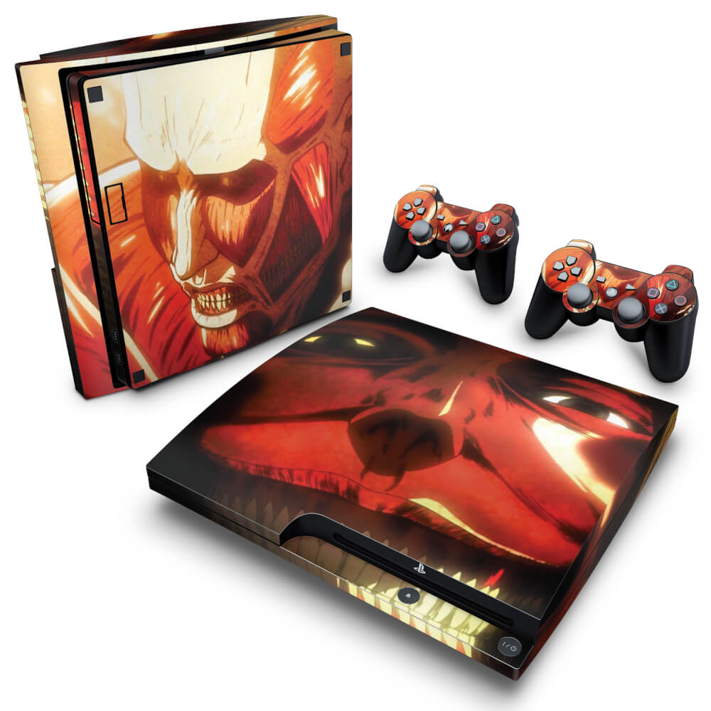 Skin Anti-Rage PS3 Slim - Attack on Titan #B