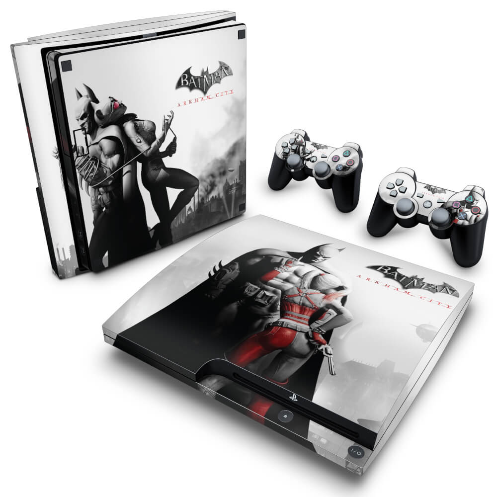 Skin Anti-Rage PS3 Slim - Batman Akham City
