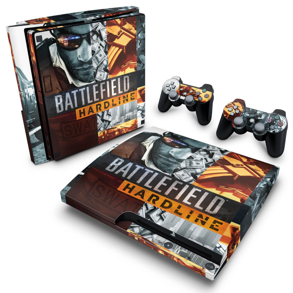 Skin Anti-Rage PS3 Slim - Battlefield Hardline