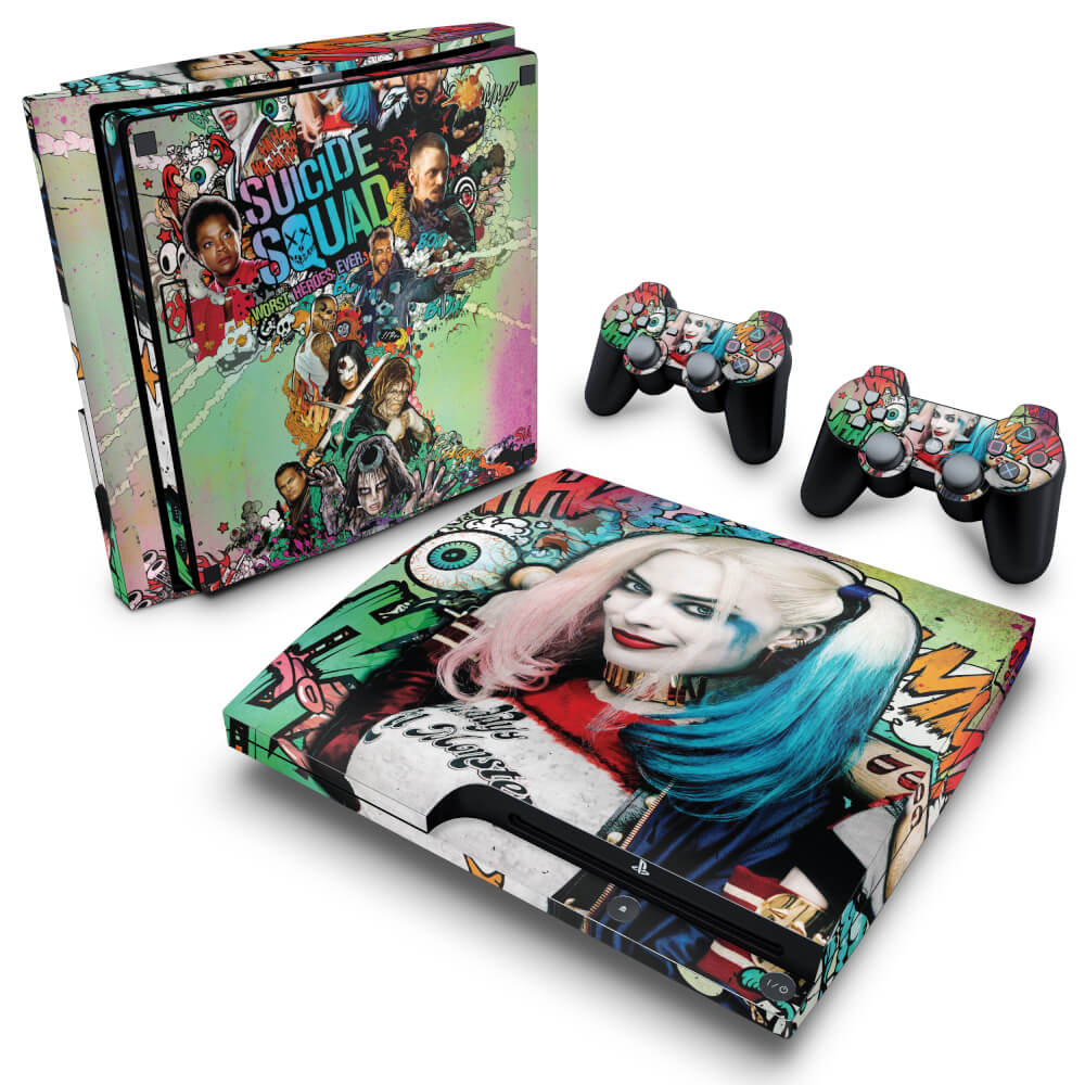 Skin Anti-Rage PS3 Slim - Esquadrão Suicida #A