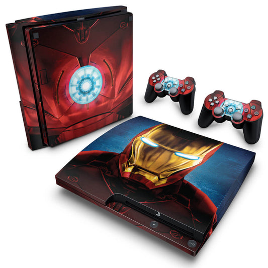 Skin Anti-Rage PS3 Slim - Iron Man - Homem de Ferro #B