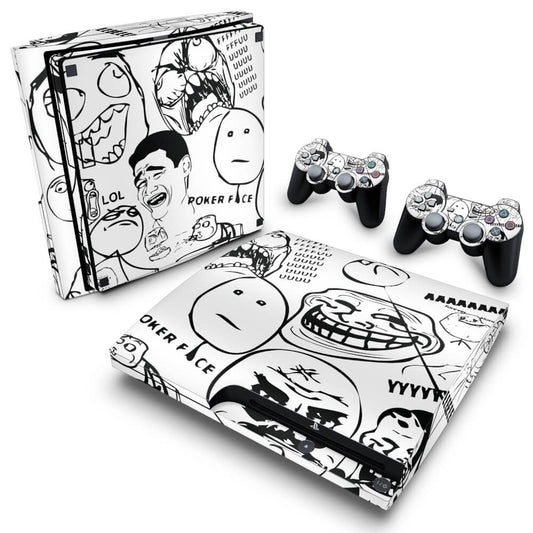 Skin Anti-Rage PS3 Slim - Memes