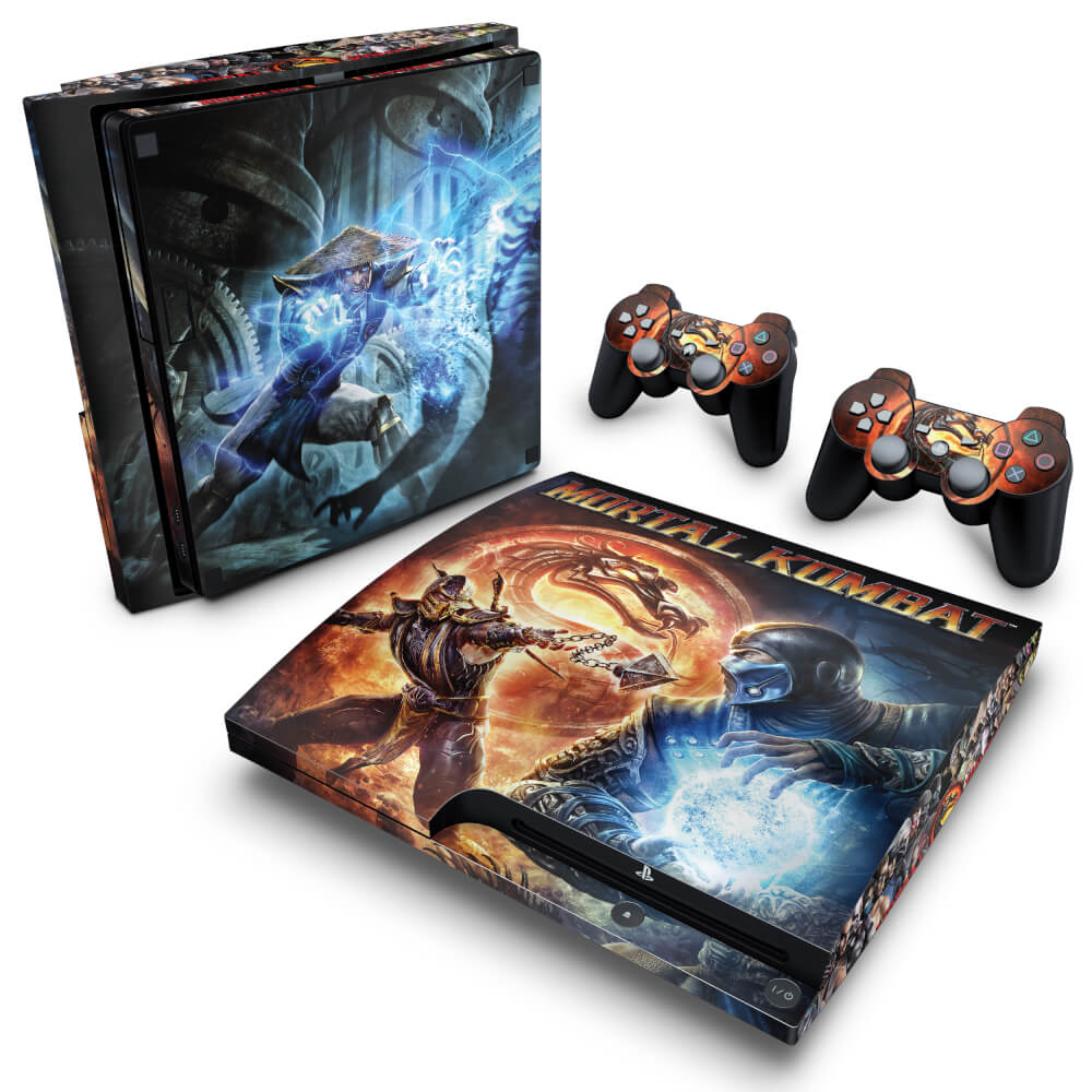 Skin Anti-Rage PS3 Slim - Mortal Kombat #B