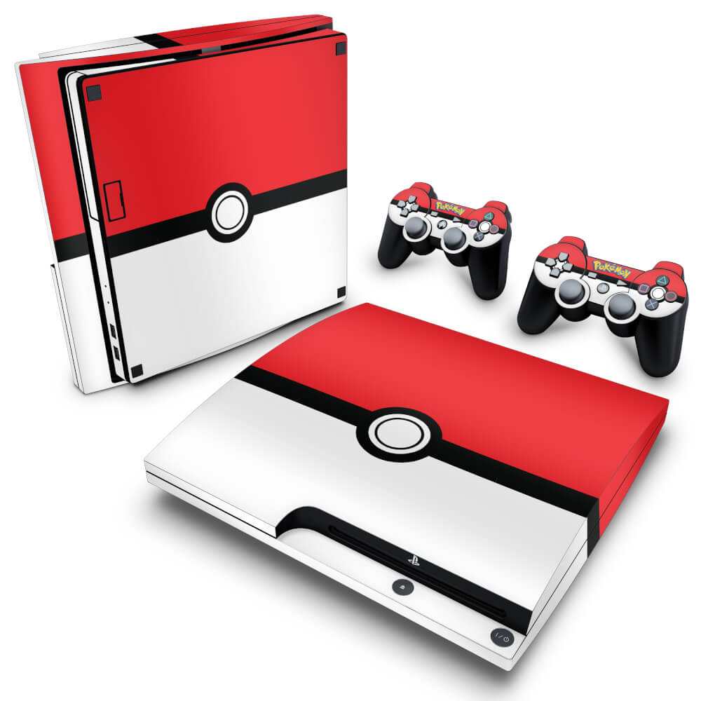 Skin Anti-Rage PS3 Slim - Pokemon Pokebola