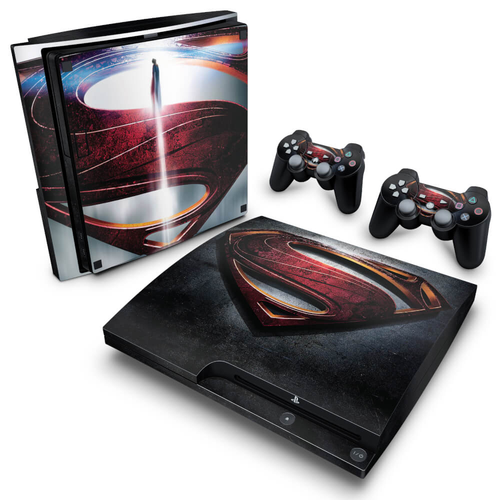 Skin Anti-Rage PS3 Slim - Superman - Man of Steel