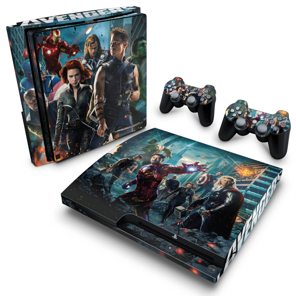 Skin Anti-Rage PS3 Slim - The Avengers - Os Vingadores