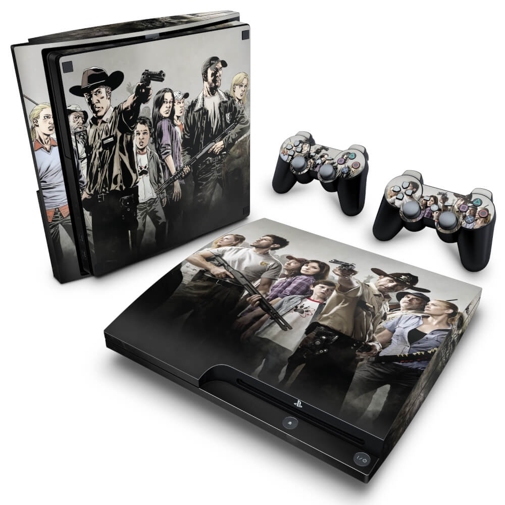 Skin Anti-Rage PS3 Slim - The Walking Dead #A