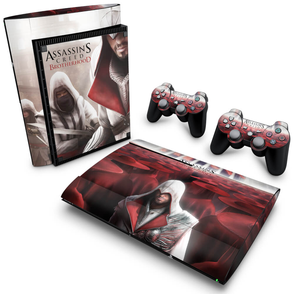 Skin Anti-Rage PS3 Super Slim - Assassins Creed Brotherhood #A