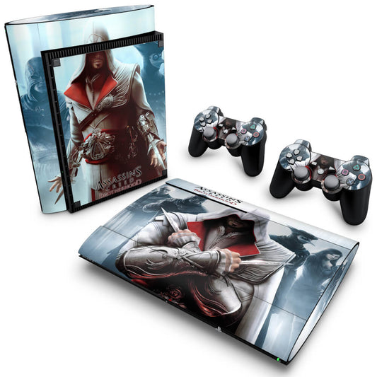 Skin Anti-Rage PS3 Super Slim - Assassins Creed Brotherhood #C