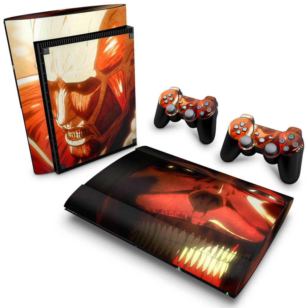 Skin Anti-Rage PS3 Super Slim - Attack on Titan #B