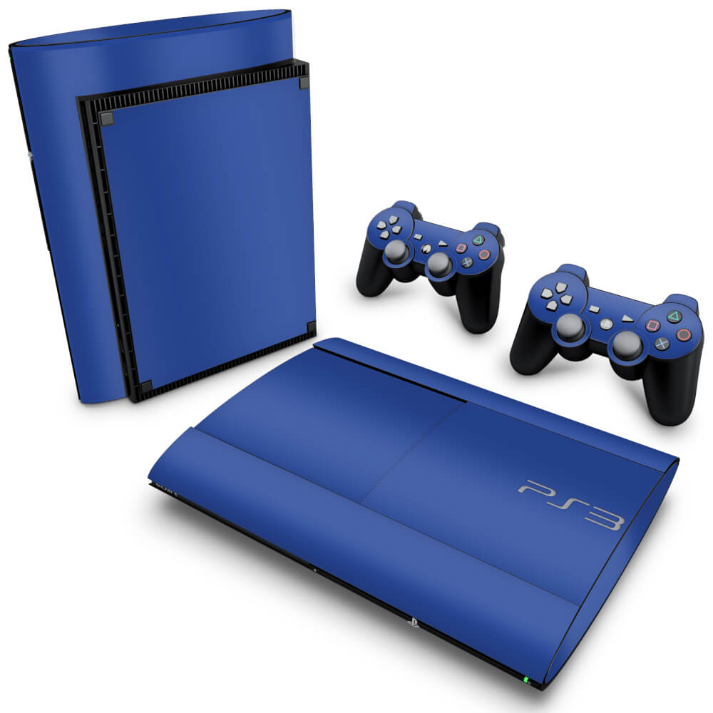 Skin Anti-Rage PS3 Super Slim - Azul Escuro