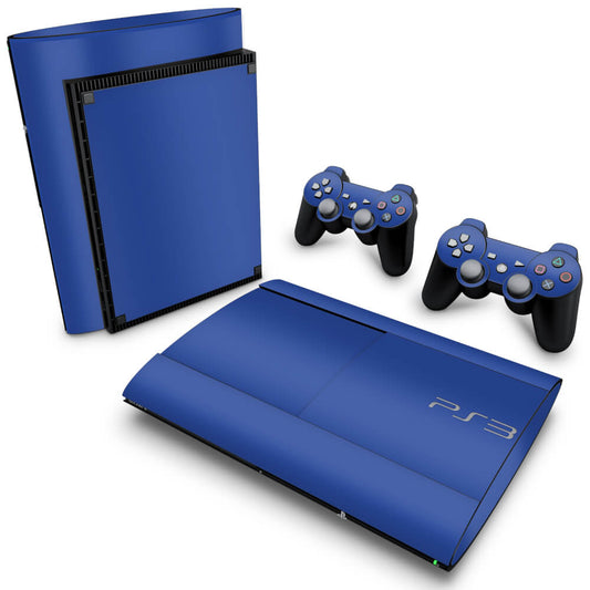 Skin Anti-Rage PS3 Super Slim - Azul Escuro