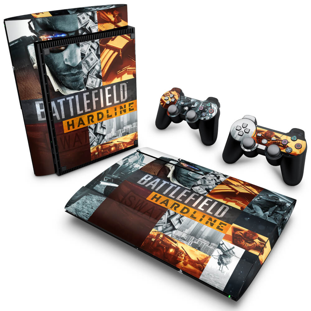 Skin Anti-Rage PS3 Super Slim - Battlefield Hardline