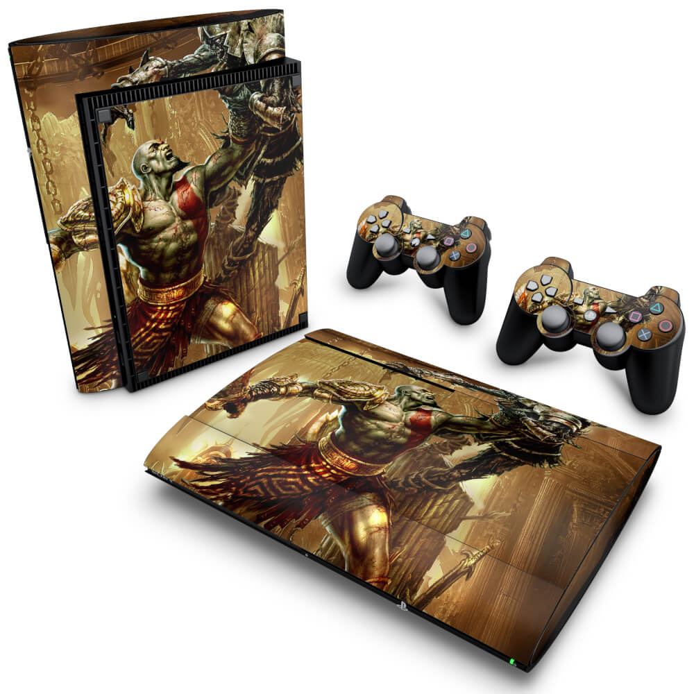 Skin Anti-Rage PS3 Super Slim - God of War 3 #A