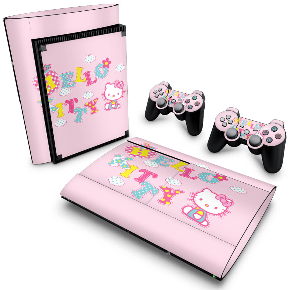 Skin Anti-Rage PS3 Super Slim - Hello Kitty