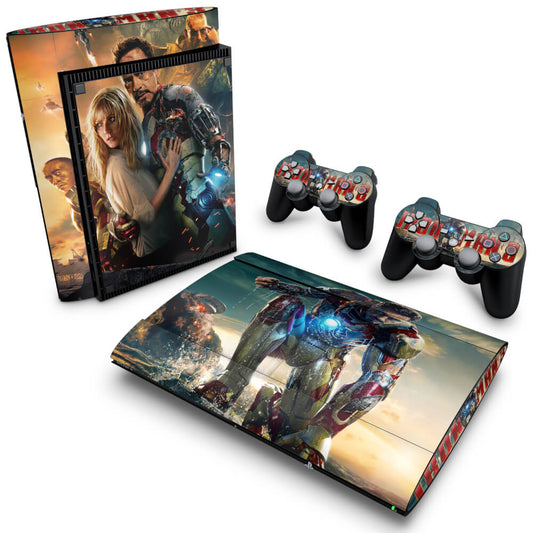 Skin Anti-Rage PS3 Super Slim - Iron Man - Homem de Ferro #A