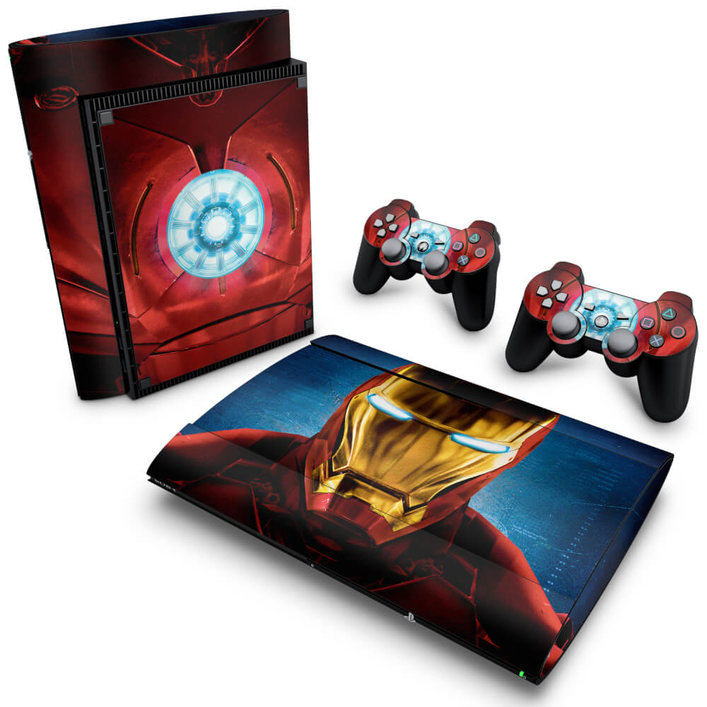 Skin Anti-Rage PS3 Super Slim - Iron Man - Homem de Ferro #B