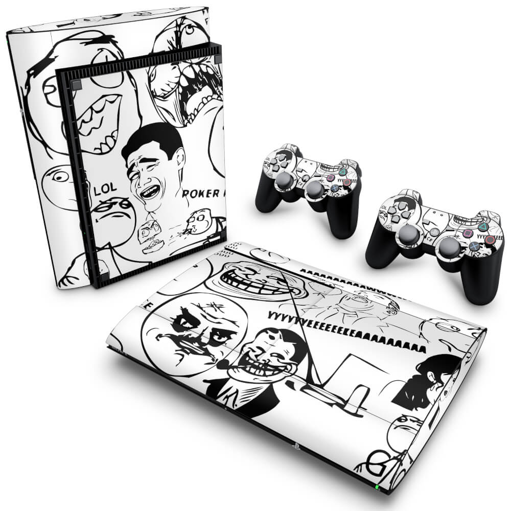 Skin Anti-Rage PS3 Super Slim - Memes