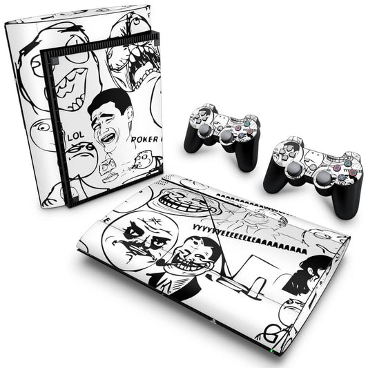 Skin Anti-Rage PS3 Super Slim - Memes