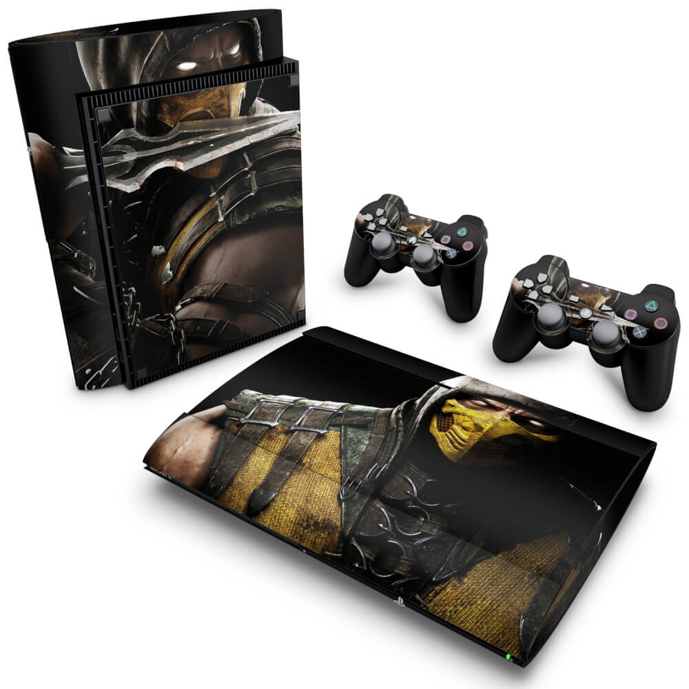 Skin Anti-Rage PS3 Super Slim - Mortal Kombat X Scorpion