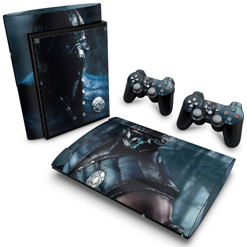 Skin Anti-Rage PS3 Super Slim - Mortal Kombat X Subzero