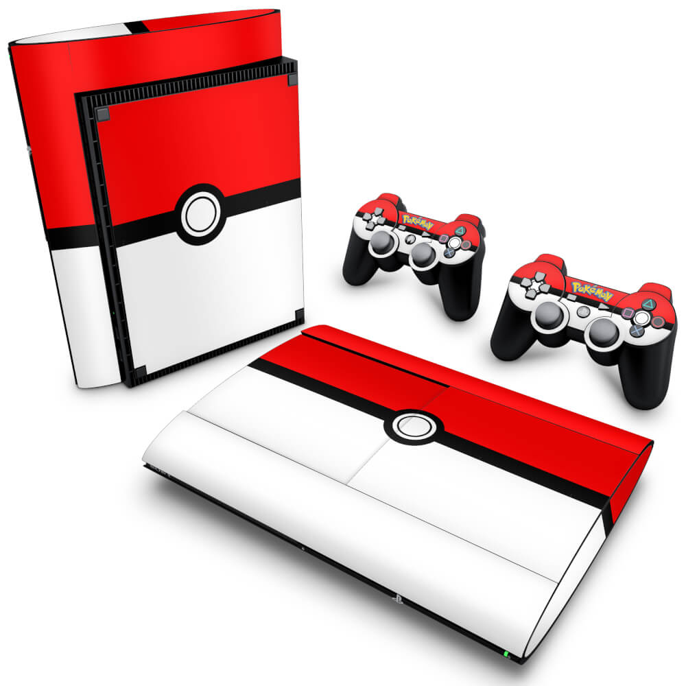 Skin Anti-Rage PS3 Super Slim - Pokemon Pokebola