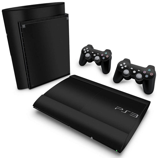 Skin Anti-Rage PS3 Super Slim - Preto Fosco Mate
