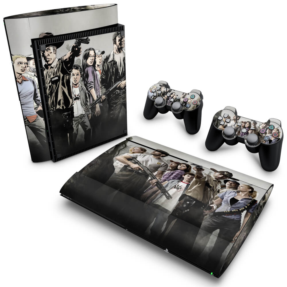 Skin Anti-Rage PS3 Super Slim - The Walking Dead #A