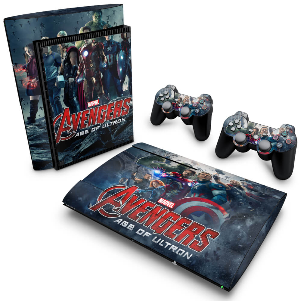 Skin Anti-Rage PS3 Super Slim - Vingadores 2: A Era de Ultron