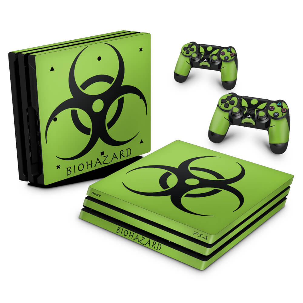 Skin Anti-Rage PS4 Pro - Biohazard Radioativo