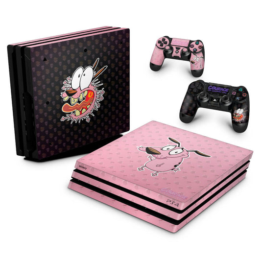 Skin Anti-Rage PS4 Pro - Coragem: O cão covarde