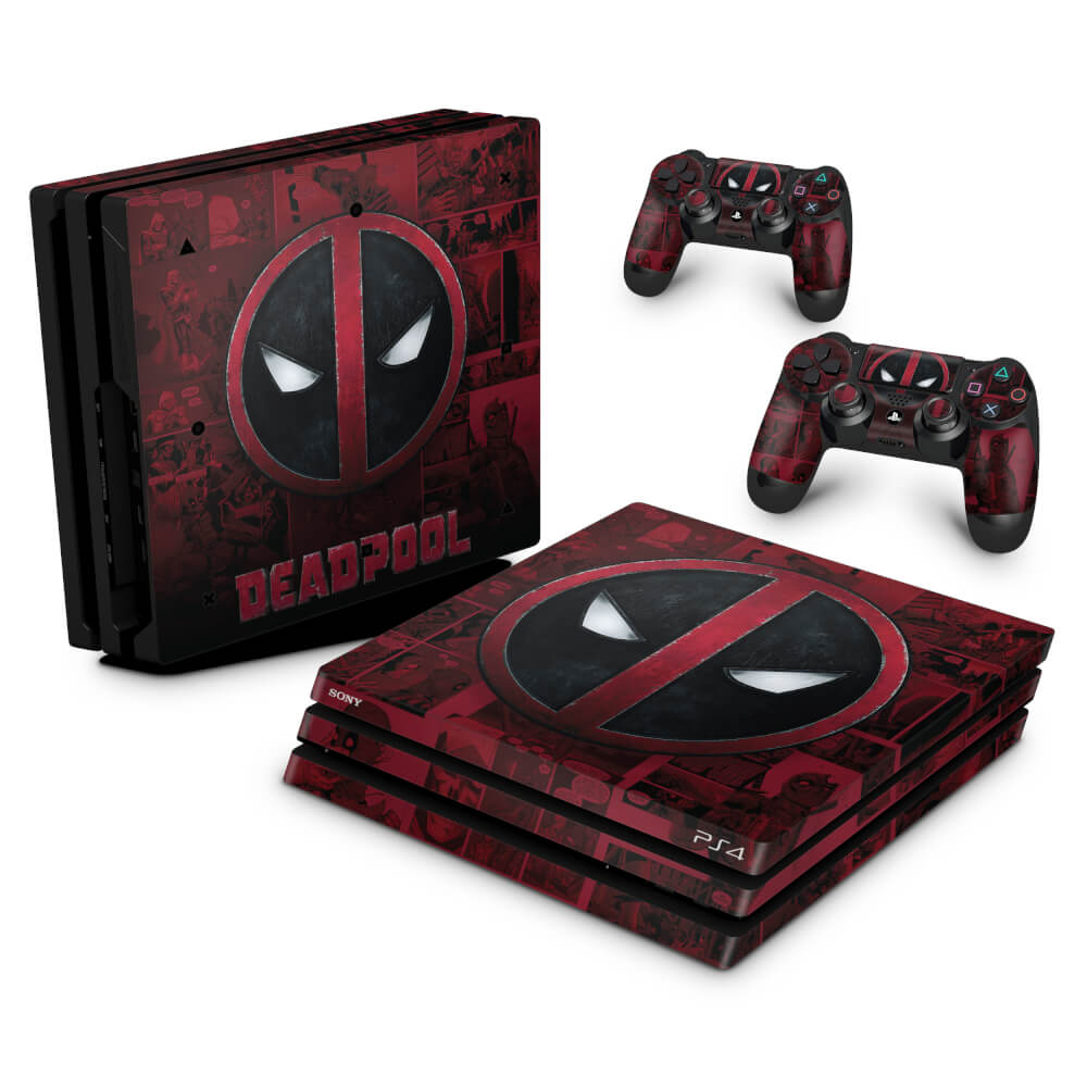 Skin Anti-Rage PS4 Pro - Deadpool Comics