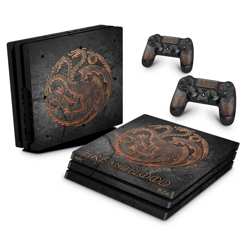 Skin Anti-Rage PS4 Pro - Game of Thrones Targaryen