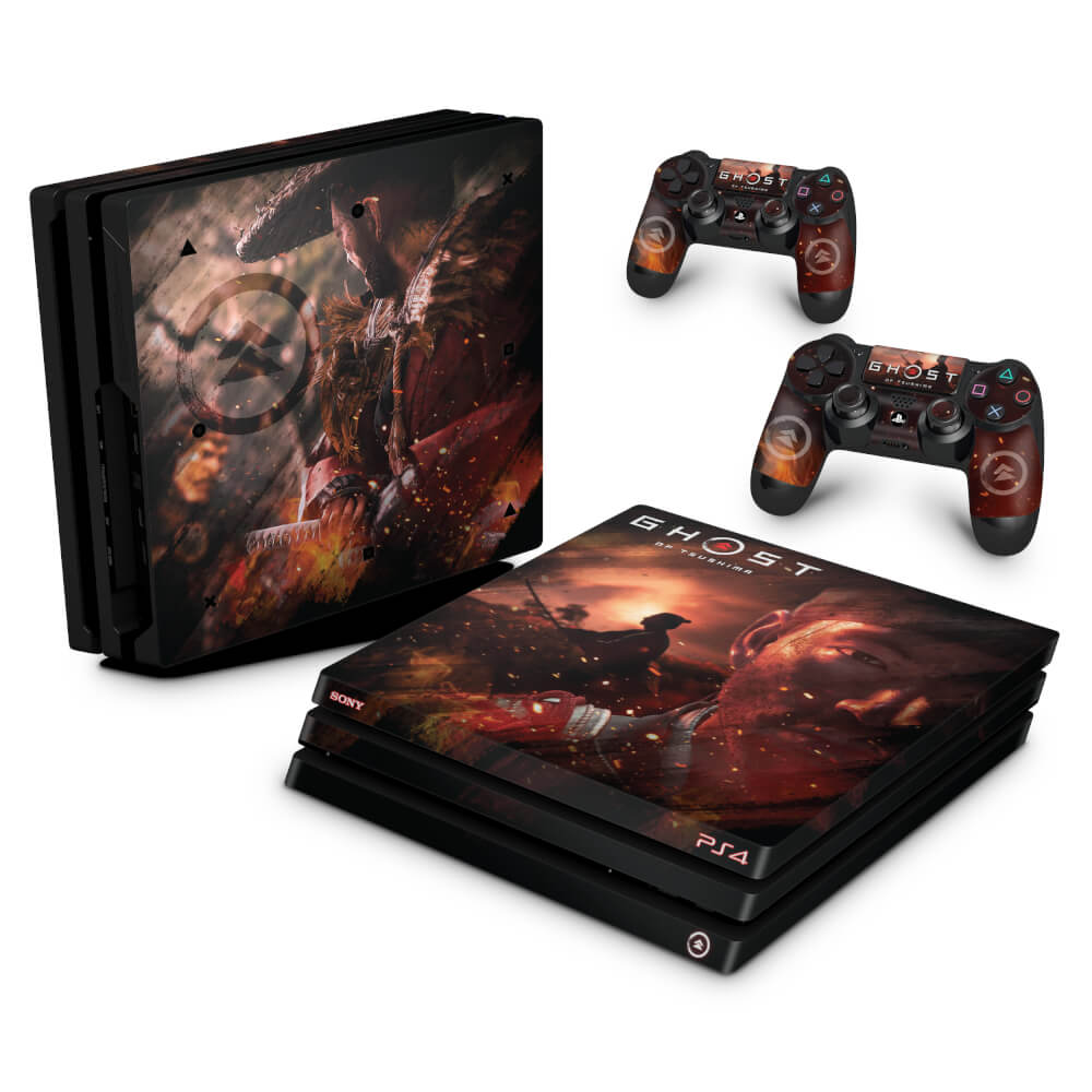 Skin Anti-Rage PS4 Pro - Ghost of Tsushima