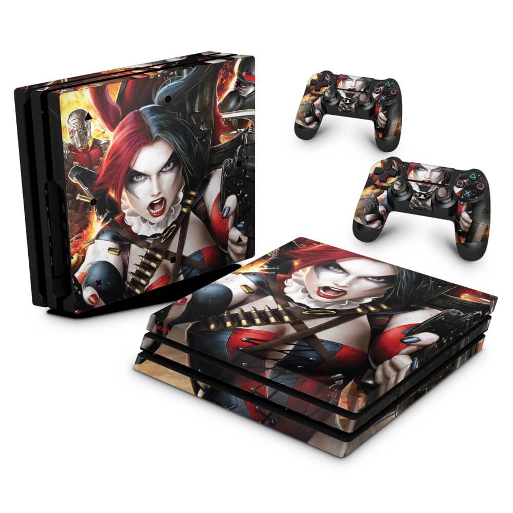 Skin Anti-Rage PS4 Pro - Harley Quinn - Arlequina #b
