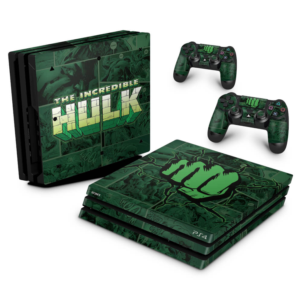 Skin Anti-Rage PS4 Pro - Hulk Comics