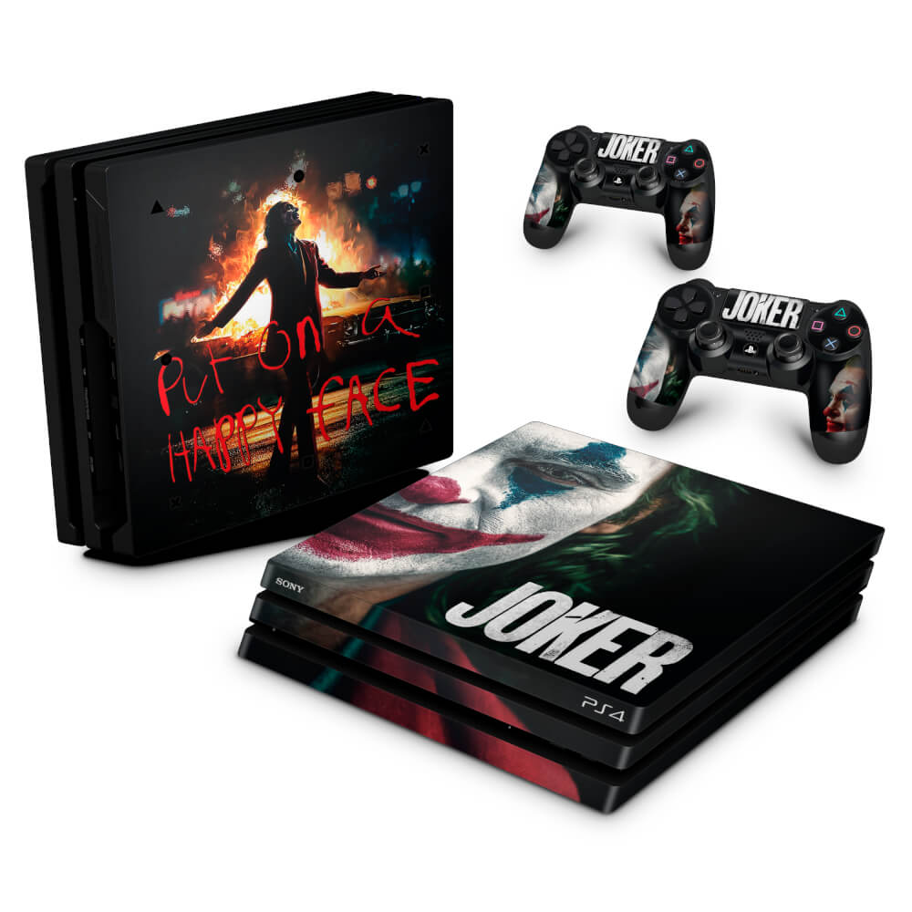 Skin Anti-Rage PS4 Pro - Joker Coringa Filme