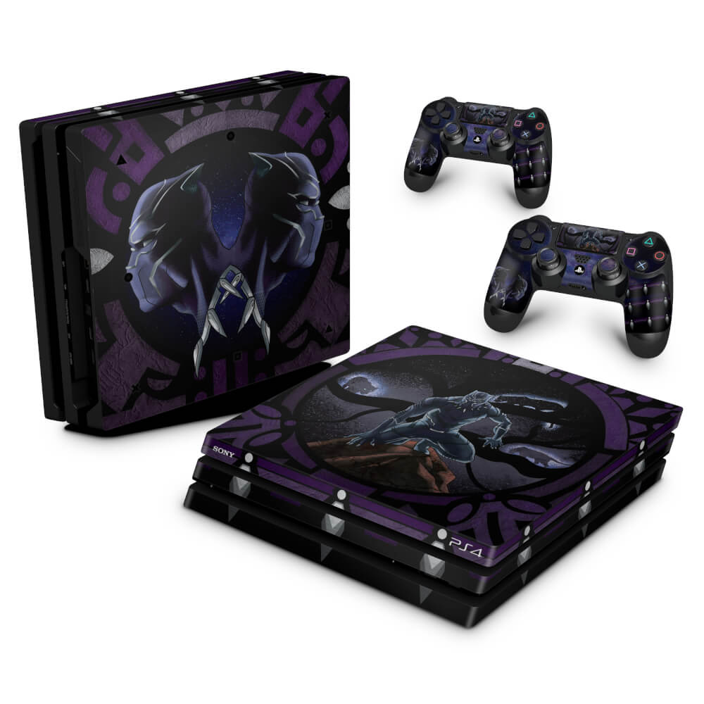 Skin Anti-Rage PS4 Pro - Pantera Negra