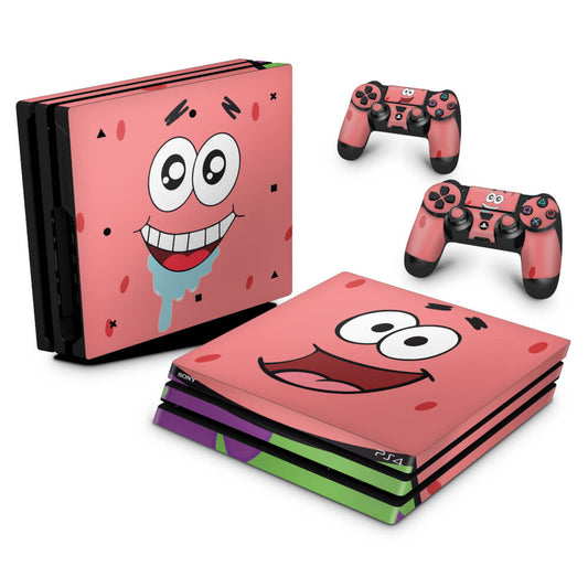 Skin Anti-Rage PS4 Pro - Patrick Bob Esponja