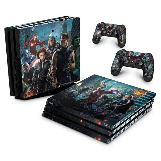 Skin Anti-Rage PS4 Pro - The Avengers - Os Vingadores