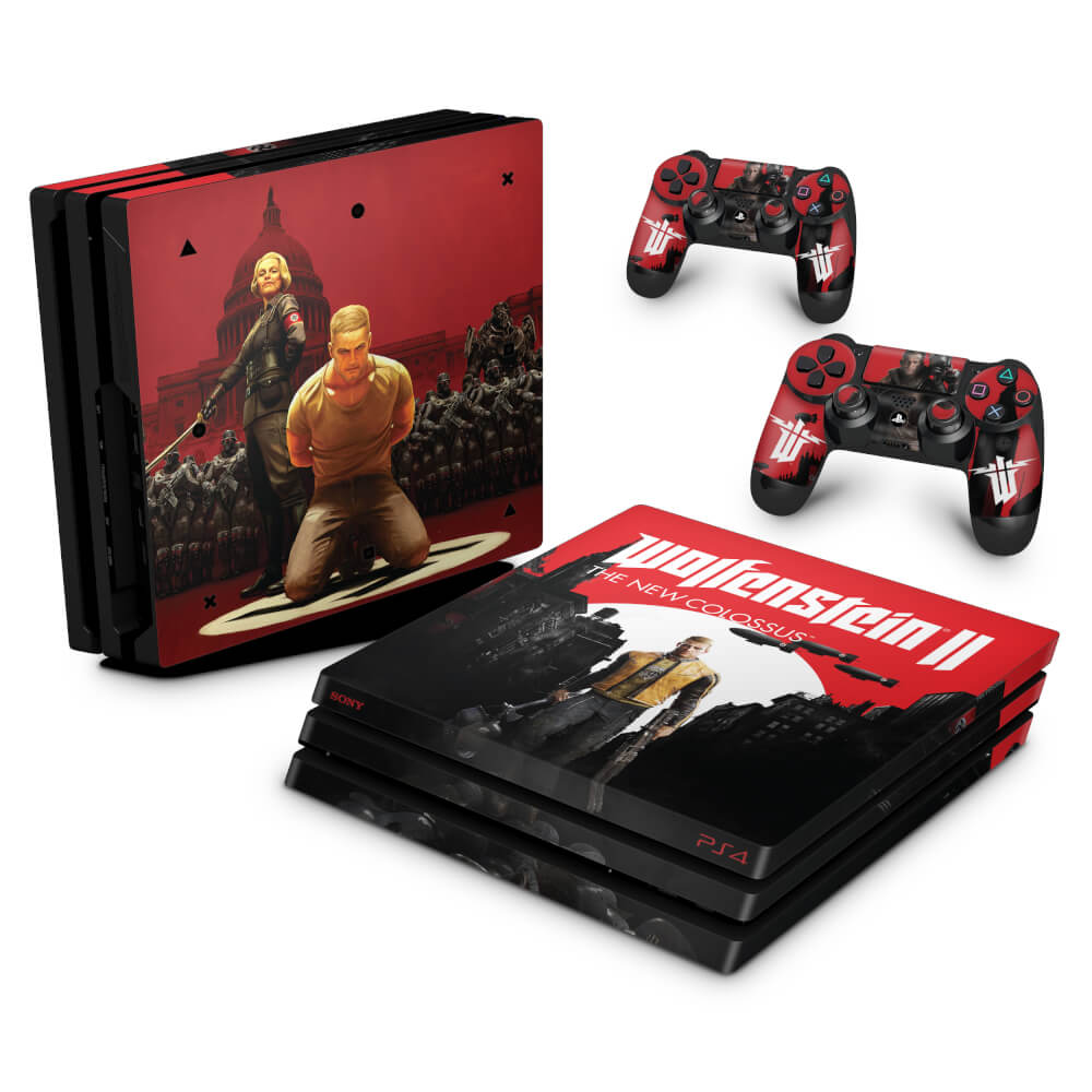 Skin Anti-Rage PS4 Pro - Wolfenstein 2 New Order