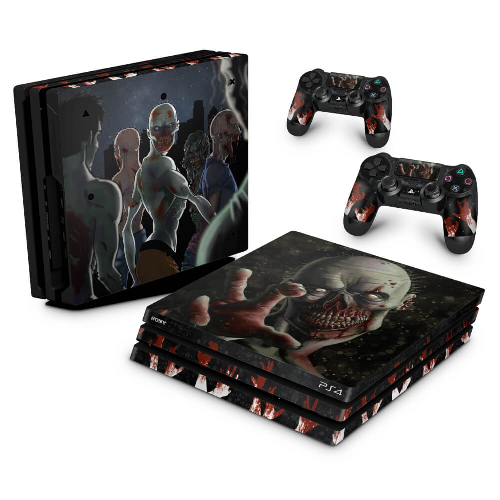 Skin Anti-Rage PS4 Pro - Zombie Zumbi The Walking