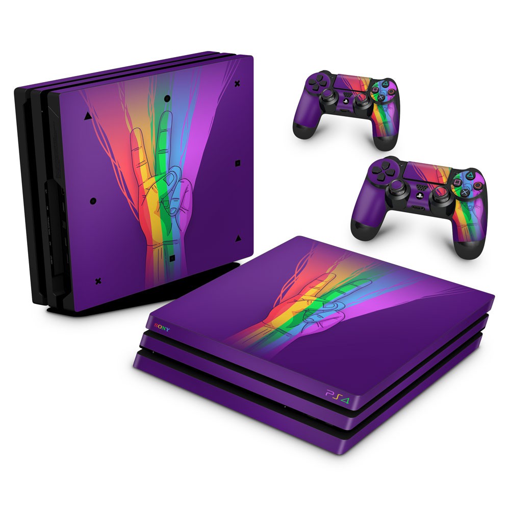 Skin Anti-Rage PS4 Pro - Rainbow Colors Colorido