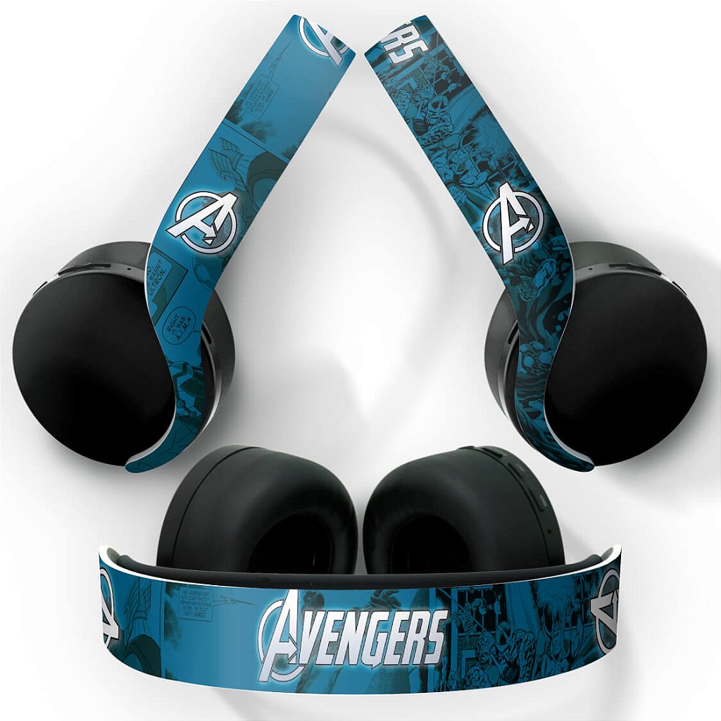 Skin Anti-Rage PS5 Headset Pulse 3D - Avengers Vingadores Comics