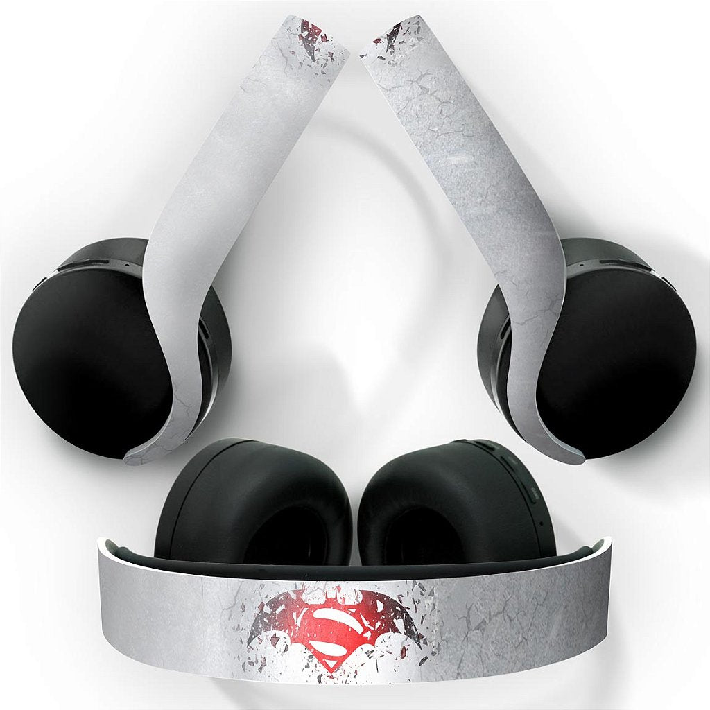 Skin Anti-Rage PS5 Headset Pulse 3D - Batman Vs Superman Logo