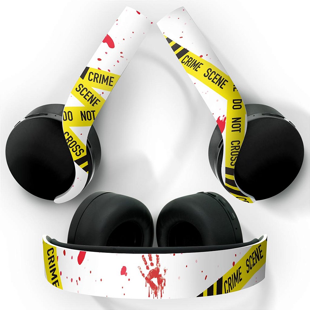 Skin Anti-Rage PS5 Headset Pulse 3D - Cena De Crime Scene