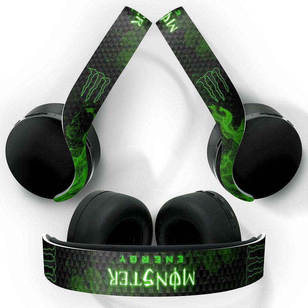 Skin Anti-Rage PS5 Headset Pulse 3D - Monster Energy Drink
